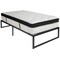 Emma and Oliver 14" Platform Bed Frame & 10" Mattress in a Box - No Box Spring Required